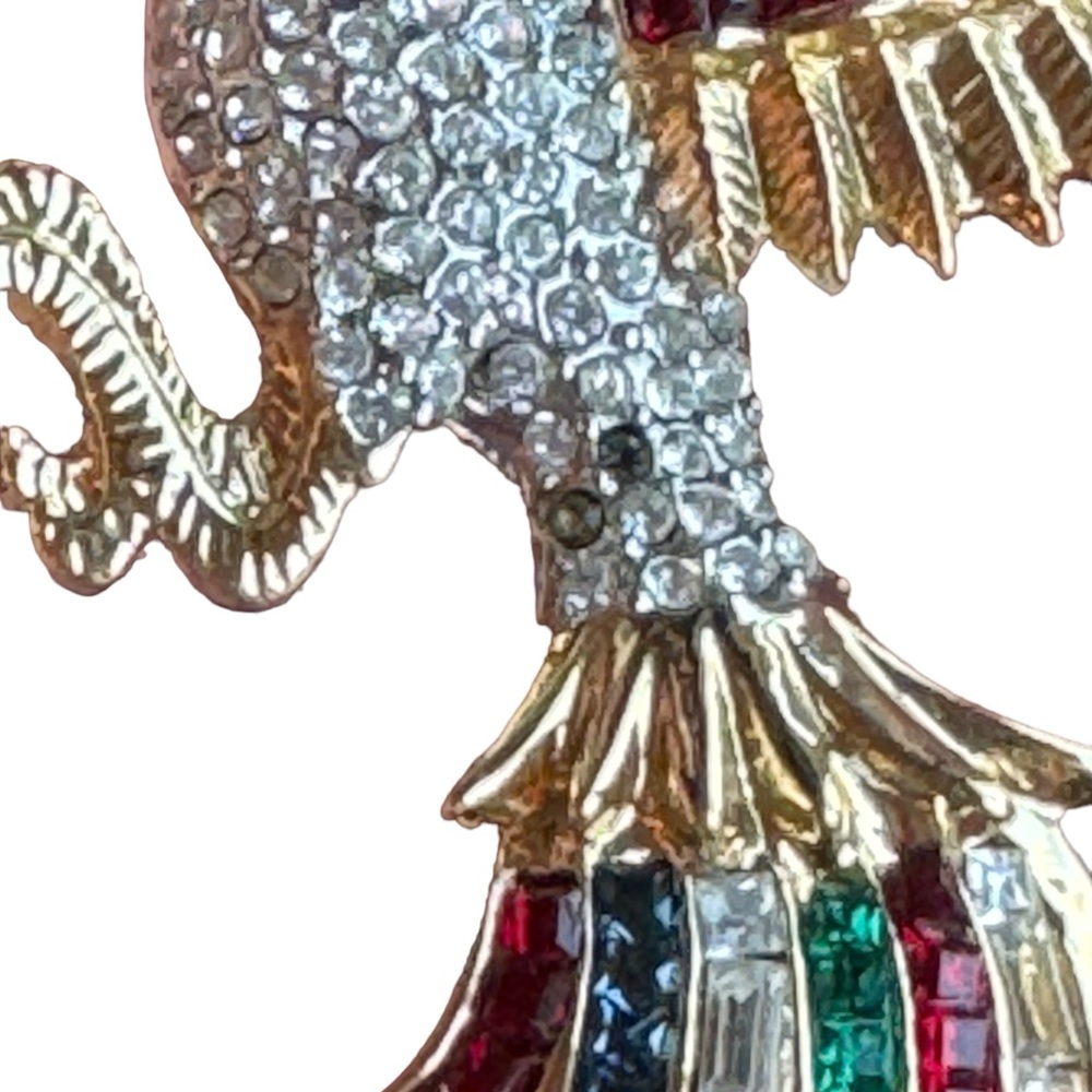 Lovely colorful crystal rhinestone  birds of paradise brooch rhinstones Dorlan - Picture 8 of 13